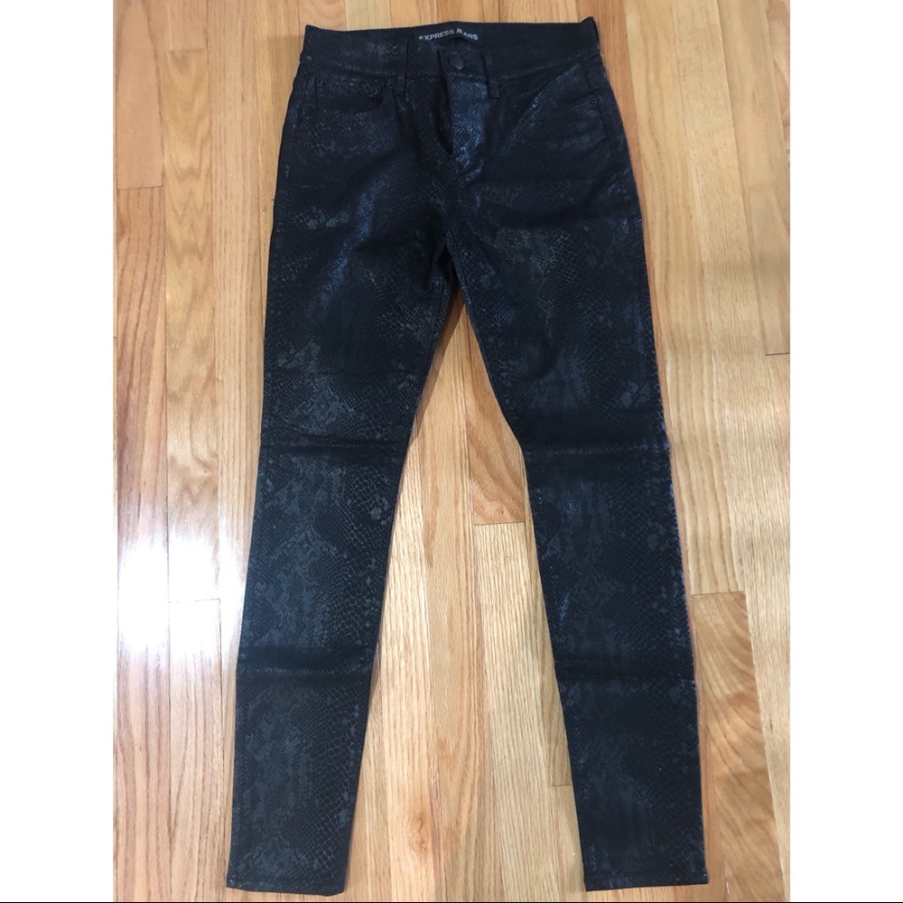NWOT Snakeskin Jean Leggings